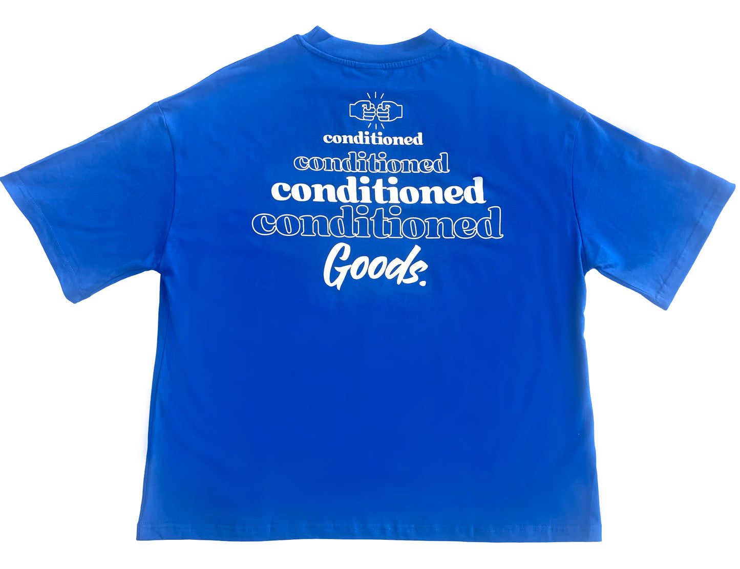 Pyramid T - Royal Blue/Off White
