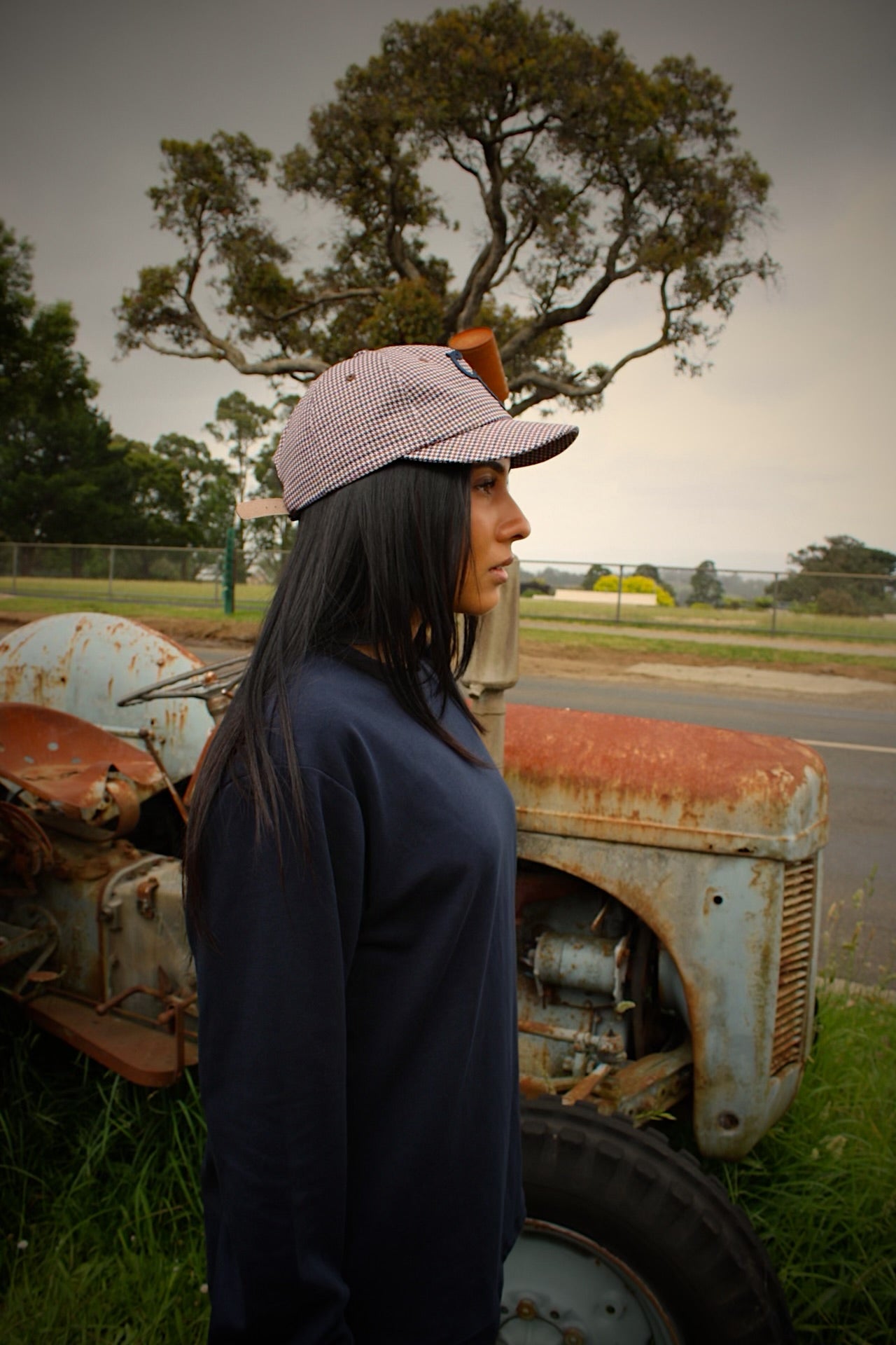 CG Varsity Cap - Houndstooth