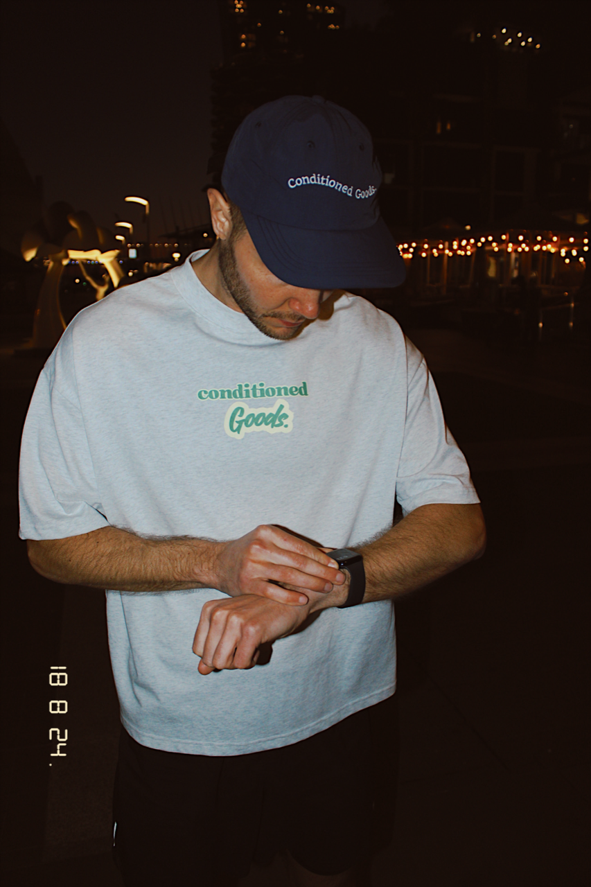 Track & Field T - Grey Marle/Forest Green