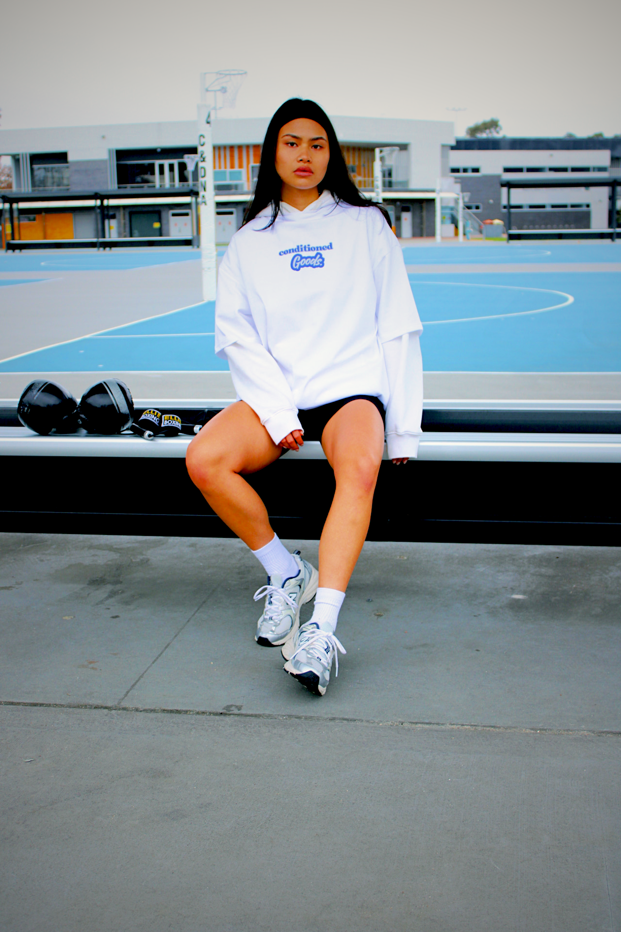 Fight Club T - Brilliant White/Navy Blue