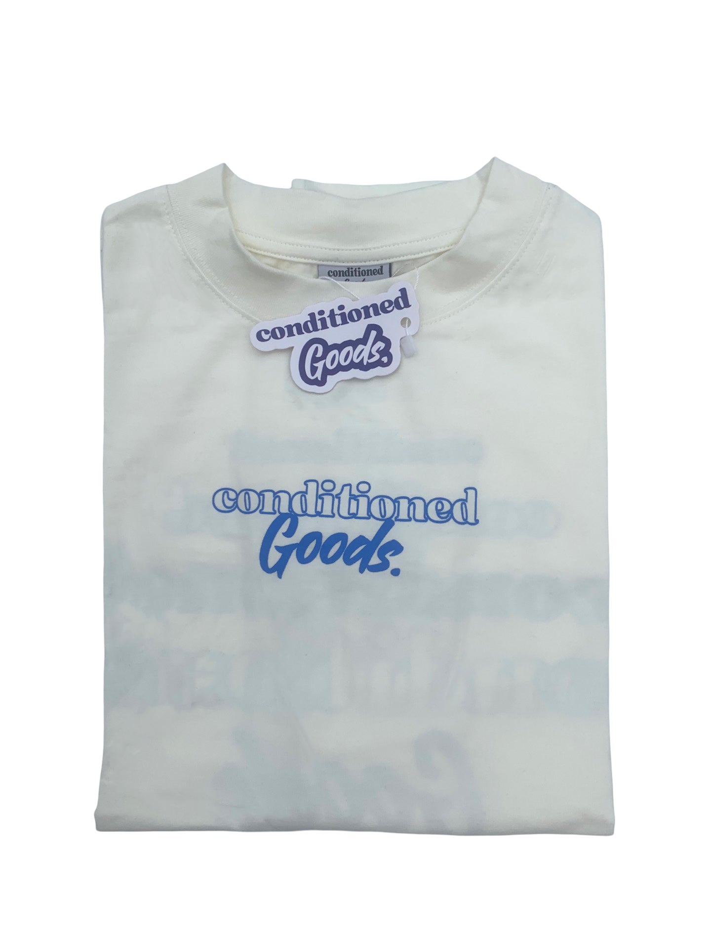 Pyramid T - Off White/Cool Blue