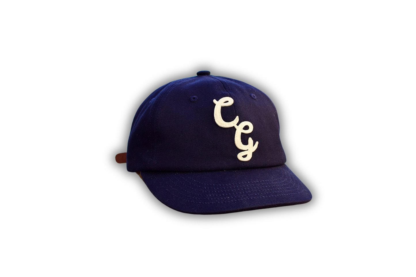 CG Appliqué 6 Panel Strapback Cap - Navy/White