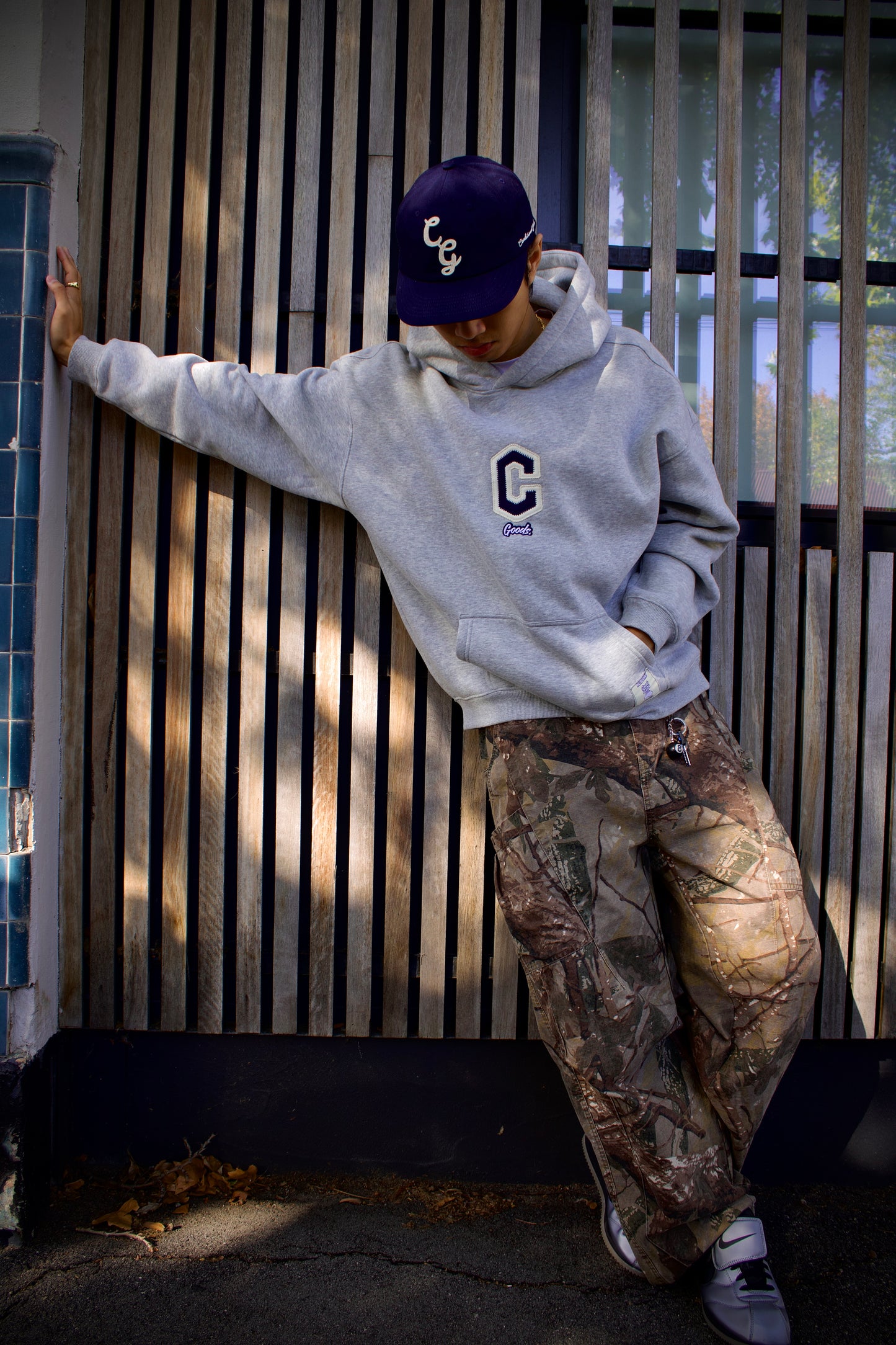 CG Varsity Hoodie - Marle Grey