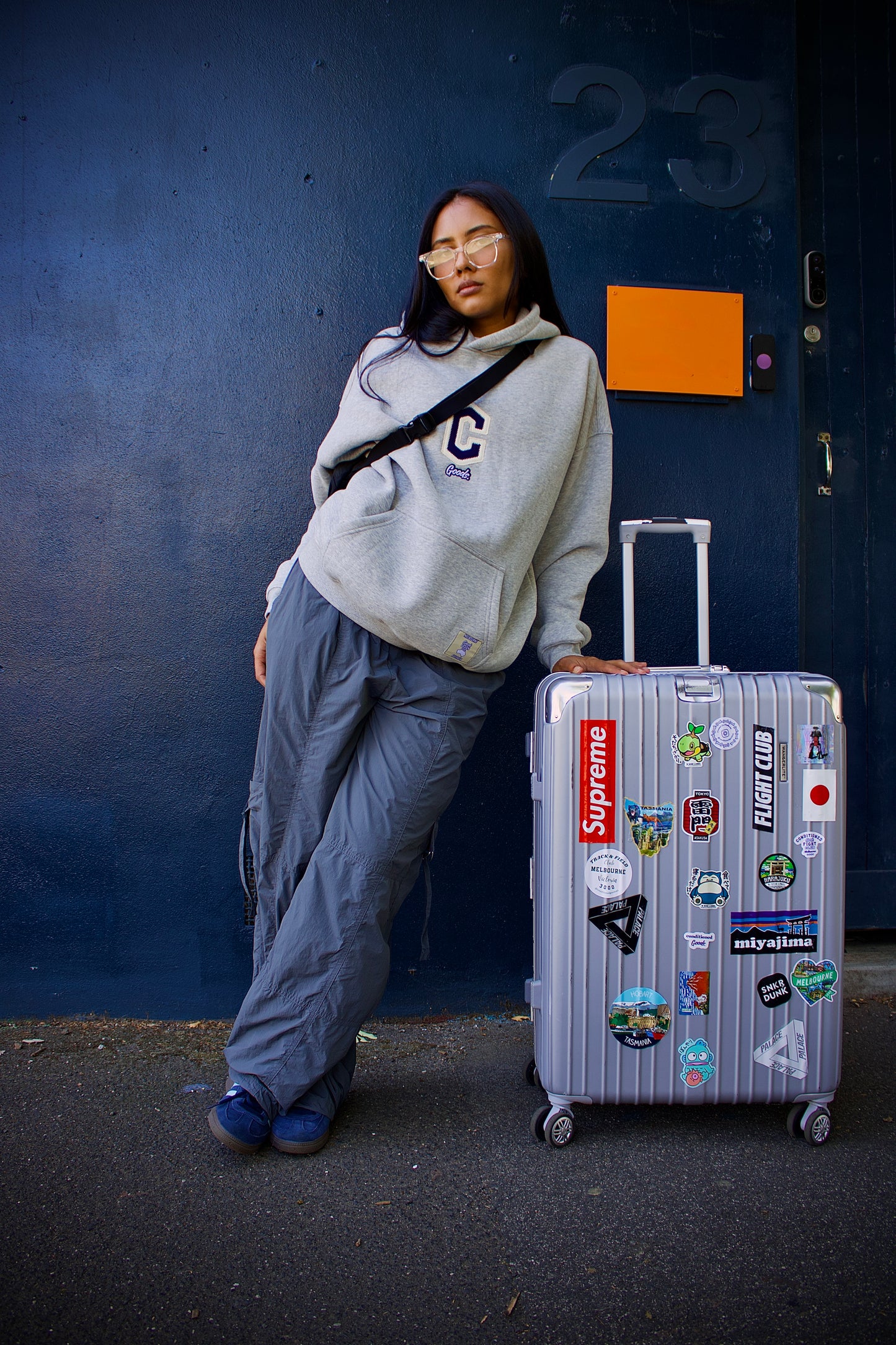 CG Varsity Hoodie - Marle Grey