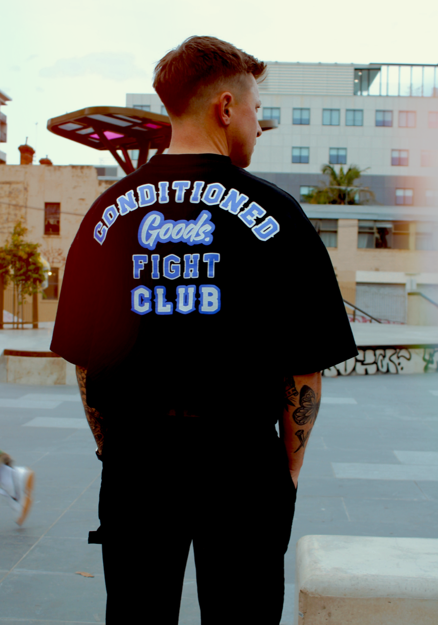 Fight Club T - Black/Cobalt Blue