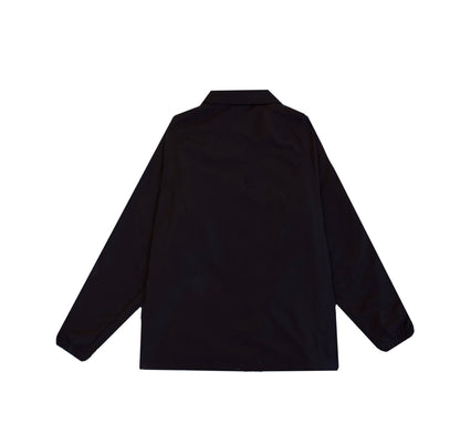 Script Logo Coach Jacket - Jet Black