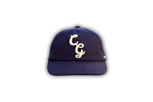 CG Appliqué 6 Panel Strapback Cap - Navy/White