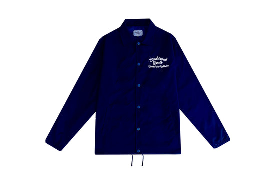 Script Logo Coach Jacket - Midnight Blue
