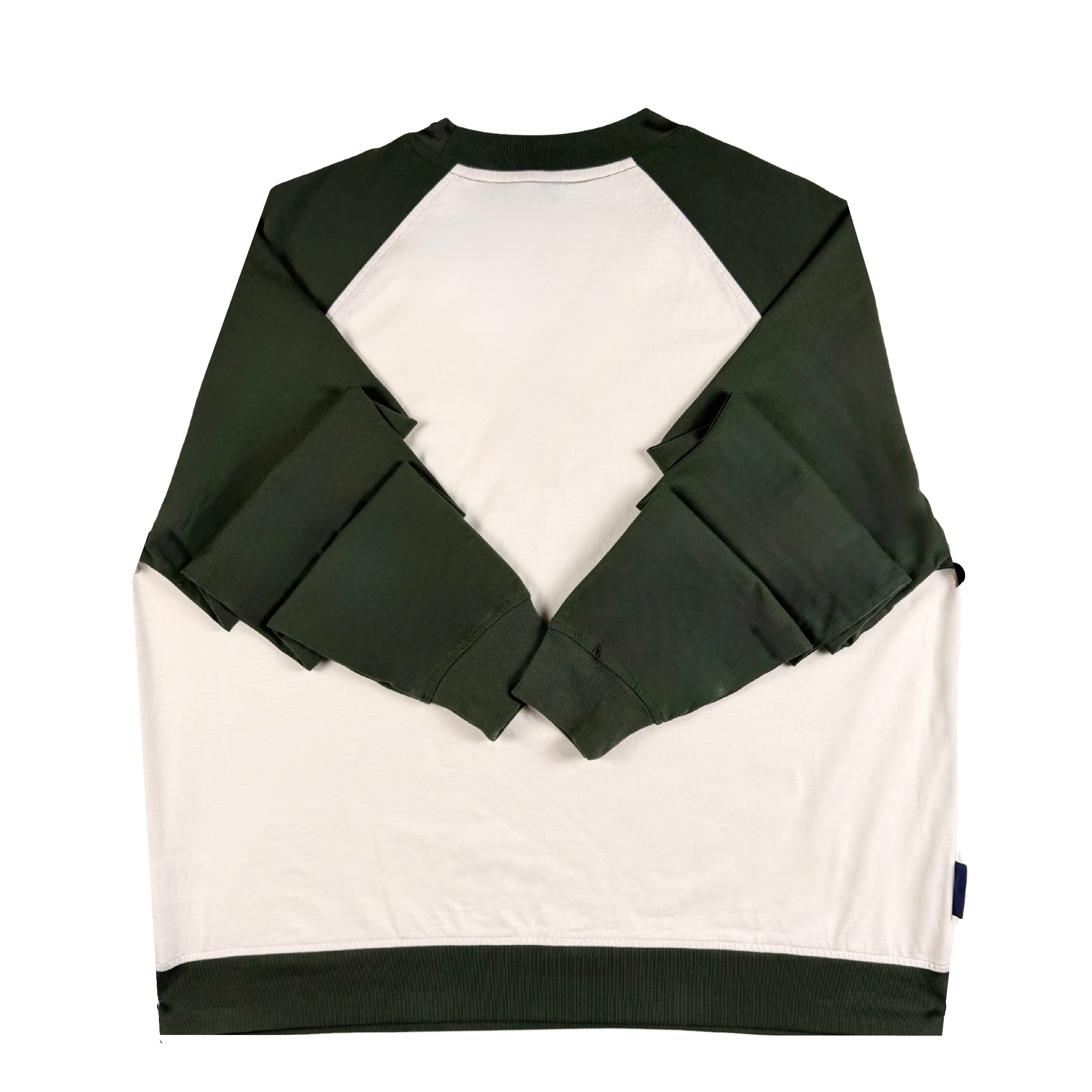 Hawk Raglan Longsleeve - Forest/White