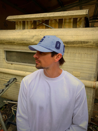 Goods All Over Cap - Pinstripe Blue