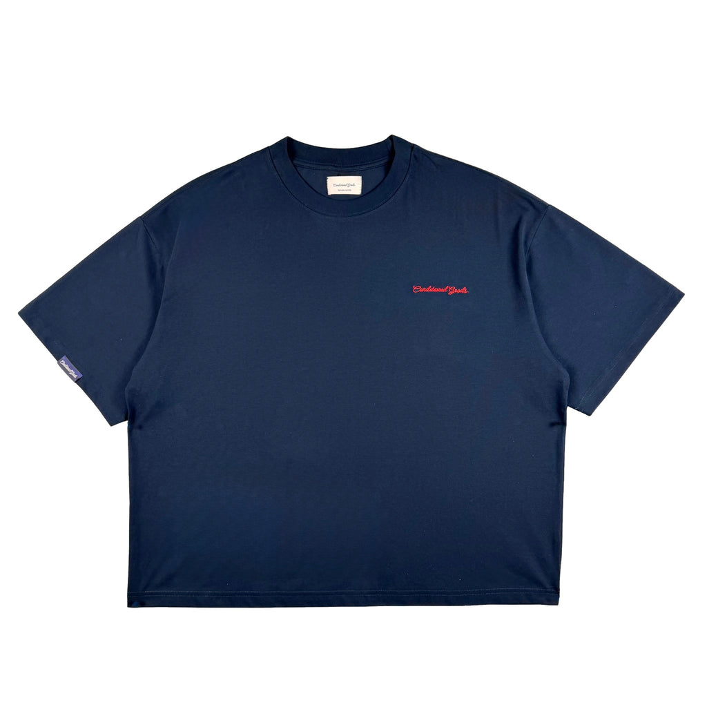 Subtle Tee - Navy/Red