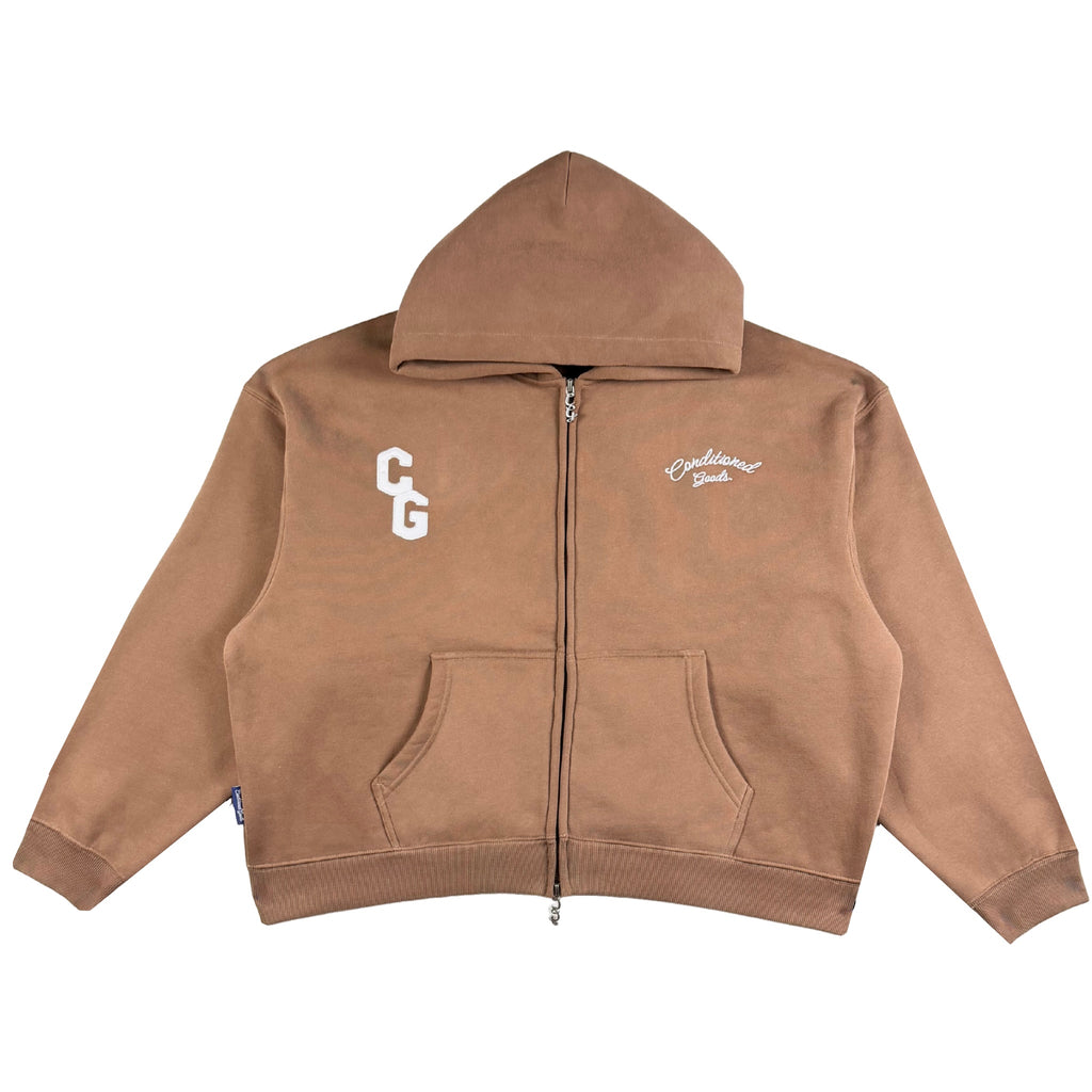 Two-Way Box Hoodie - Hazelnut