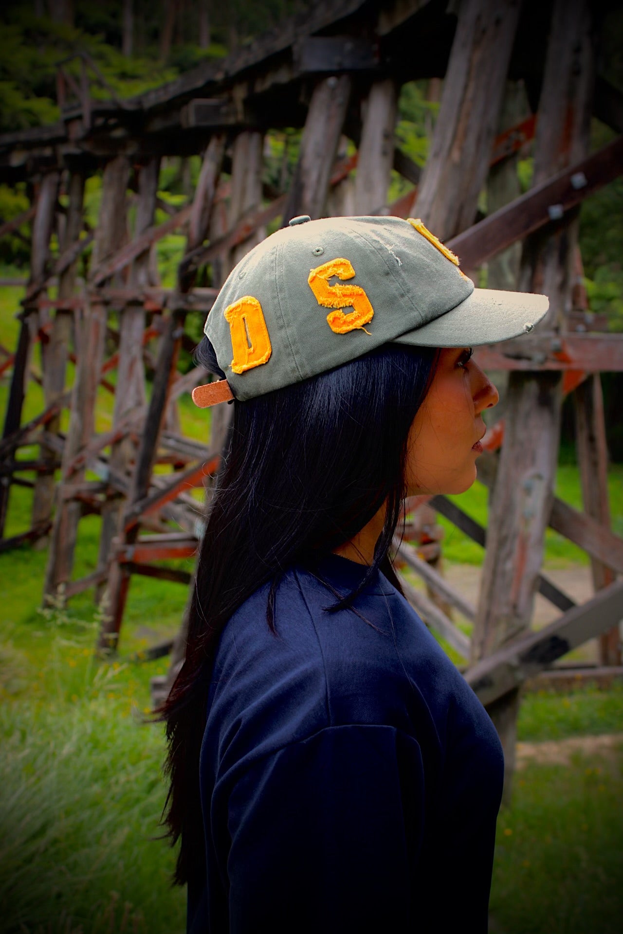 Goods All Over Cap - Olive/Burnt Orange