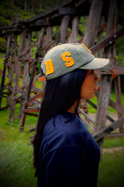 Goods All Over Cap - Olive/Burnt Orange