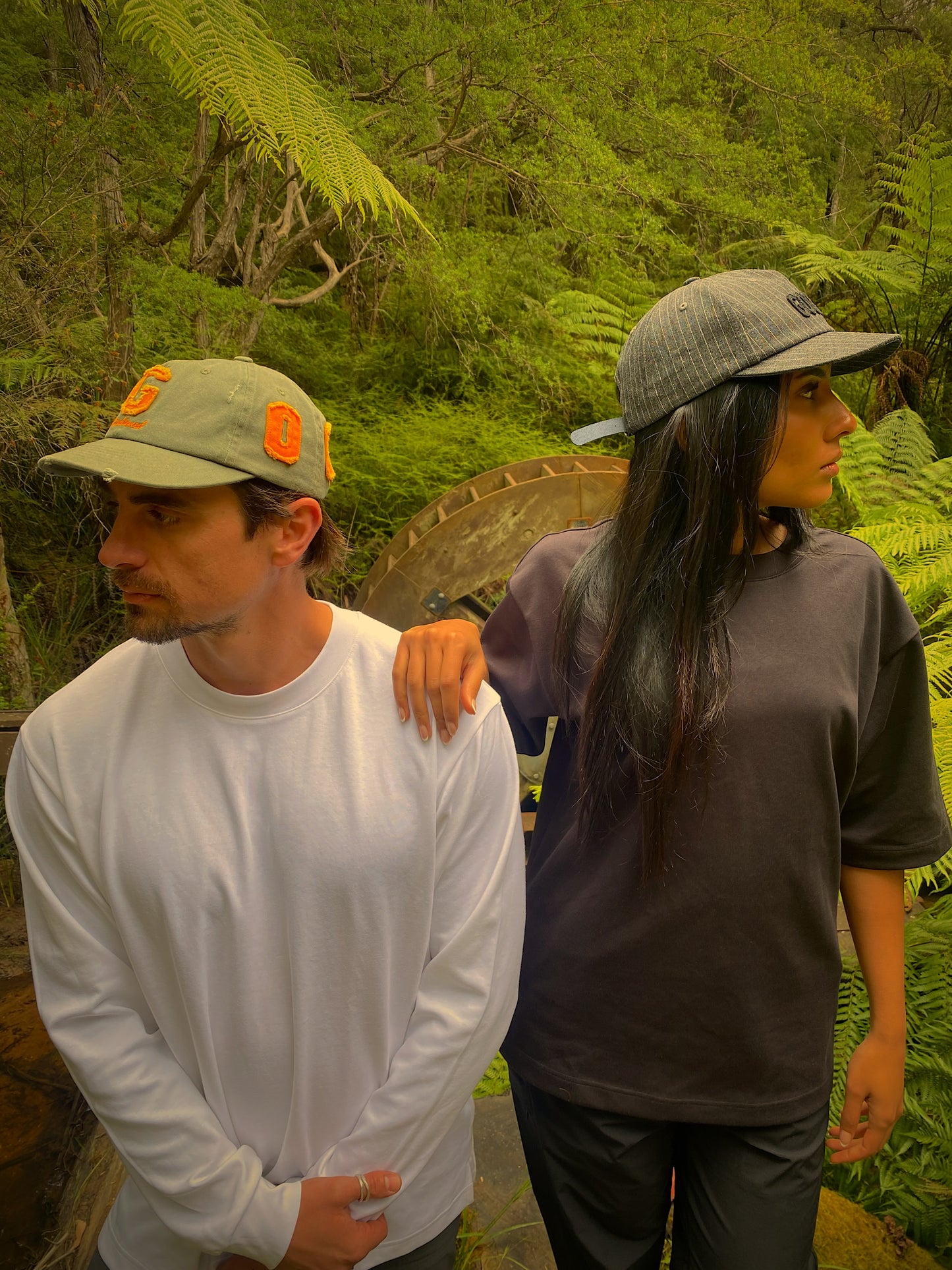 Goods All Over Cap - Olive/Burnt Orange