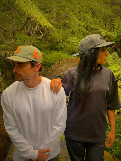 Goods All Over Cap - Olive/Burnt Orange