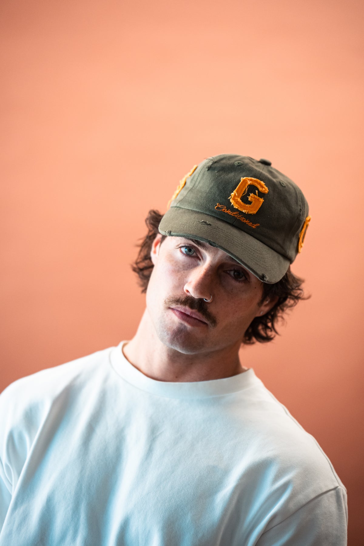 Goods Strapback Cap - Olive/Mandarin (PREORDER)