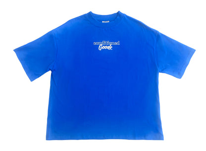 Pyramid T - Royal Blue/Off White