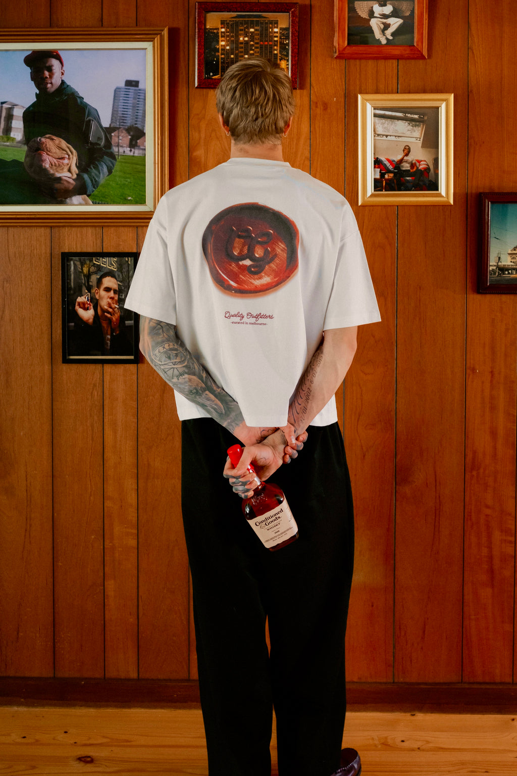 Wax Stamp Vintage Graphic Tee - White