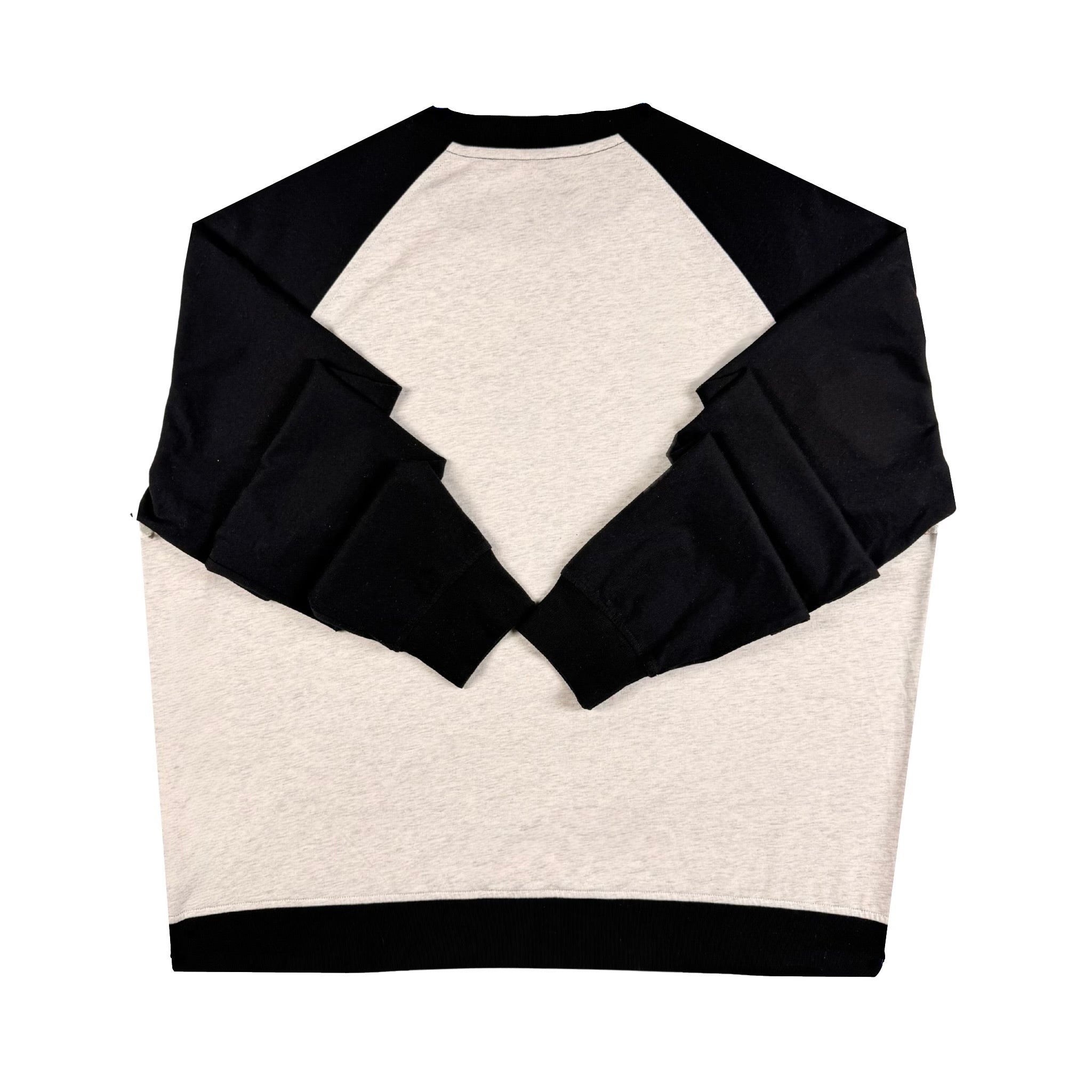 Hawk Raglan Longsleeve - Black/Marle Grey
