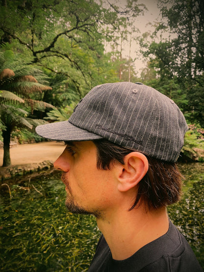 Mono Goods Cap - Pinstripe Grey