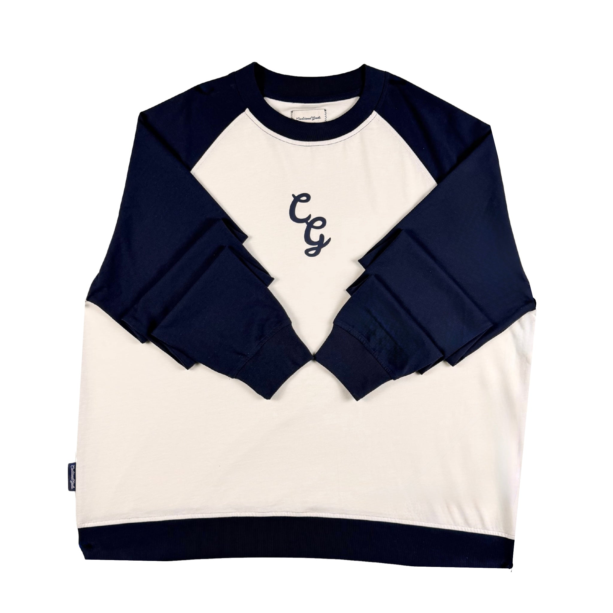 Hawk Raglan Longsleeve - Royal Blue/White