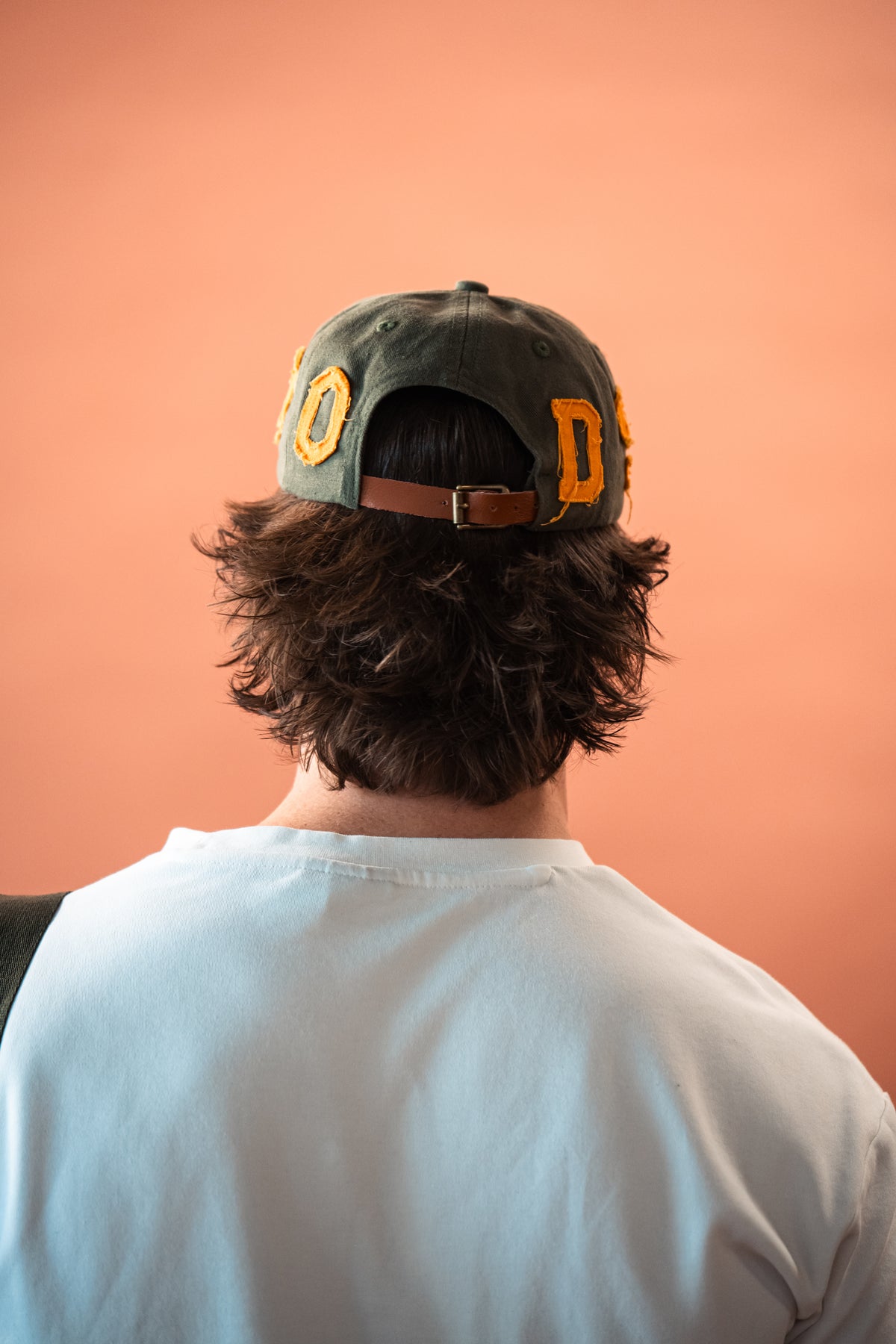 Goods Strapback Cap - Olive/Mandarin (PREORDER)