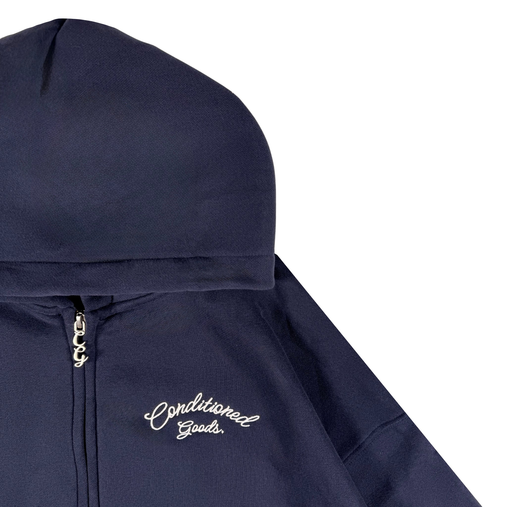 Two-Way Box Hoodie - Powder Blue