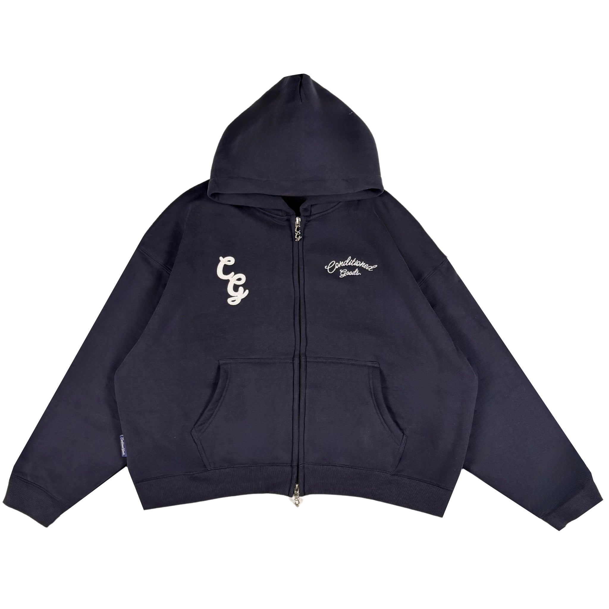 Two-Way Box Hoodie - Powder Blue