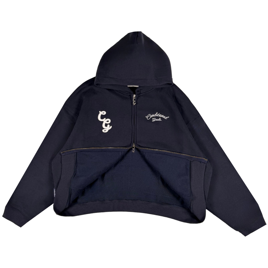 Two-Way Box Hoodie - Powder Blue