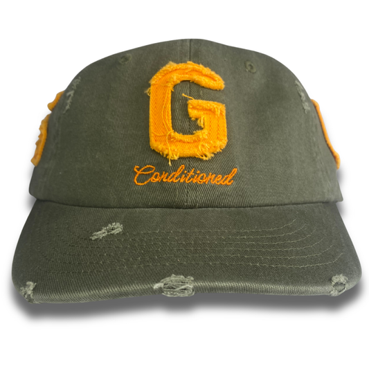 Goods All Over Cap - Olive/Burnt Orange