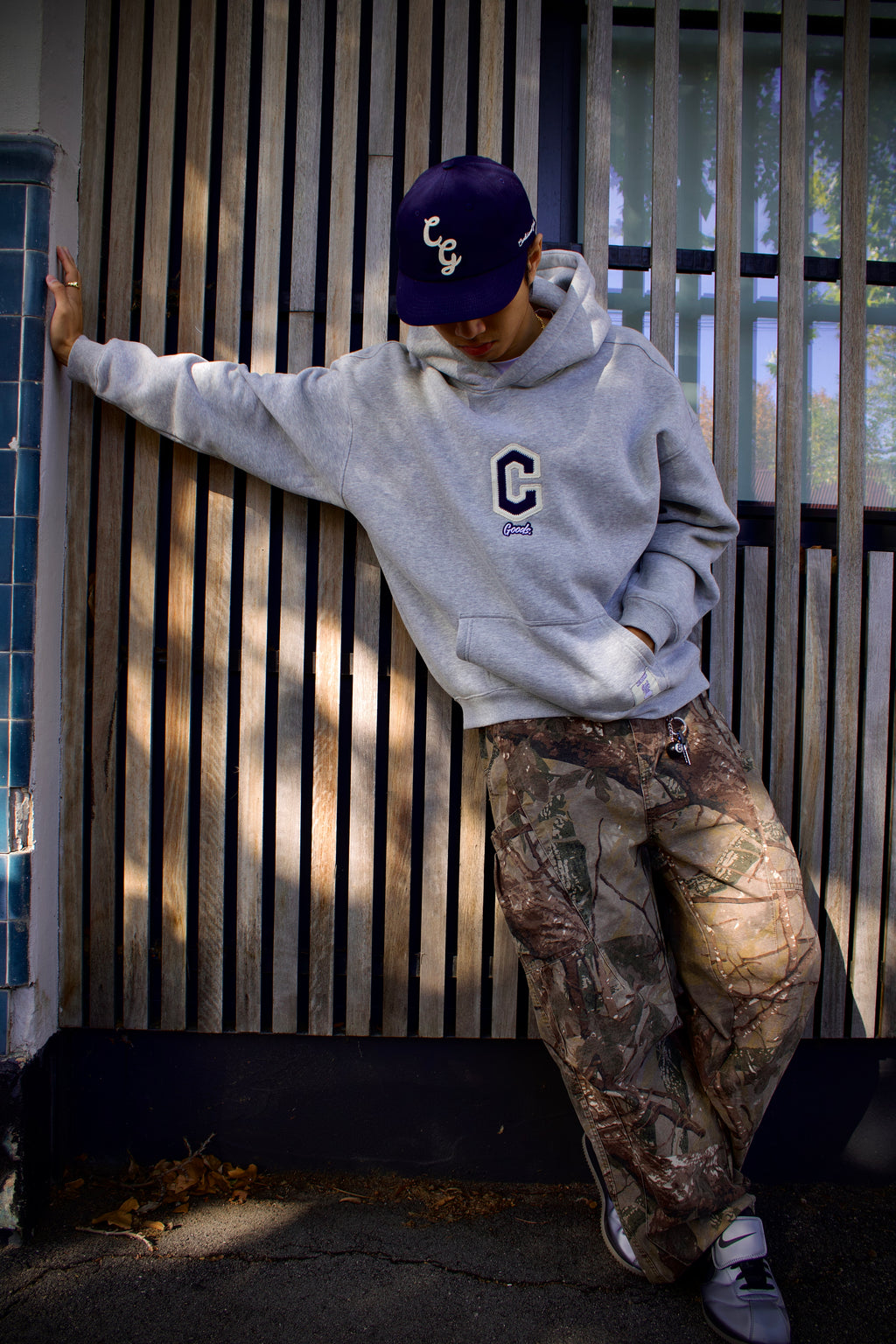 CG Varsity Hoodie - Marle Grey